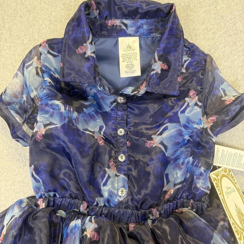 NWT Disney Princess Cinderella Tulle Fancy Party Dress Girl's Costume 5/6 - Picture 4 of 9